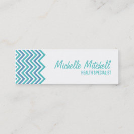 Tarjeta de visita el | Chevron |teal