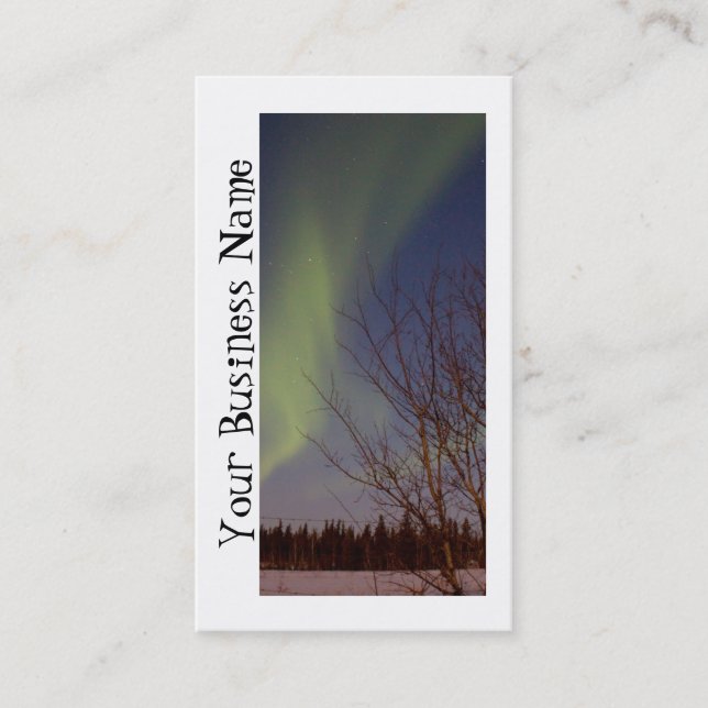 Tarjeta De Visita El cielo norte colorido; Promoción (Anverso)