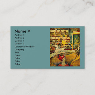 Tarjeta De Visita El circo de Jorte Seurat (1891)