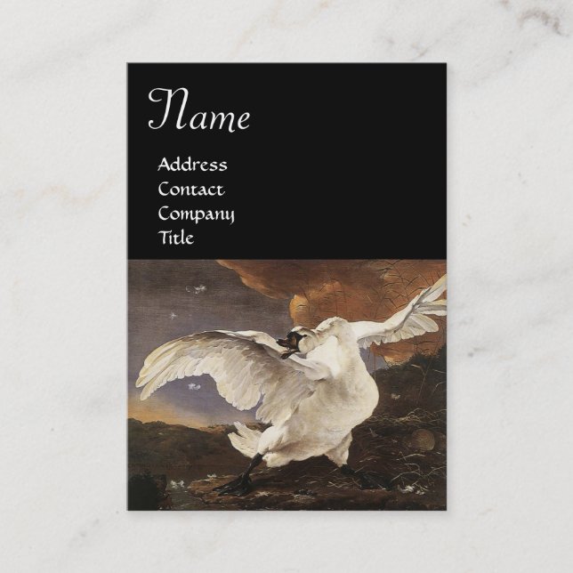 Tarjeta De Visita El cisne amenazado (Anverso)