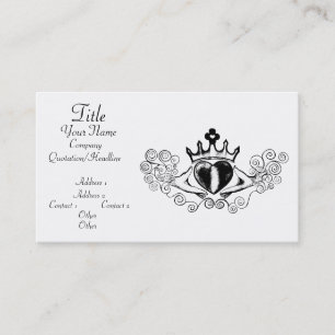 Tarjeta De Visita El Claddagh (negro)