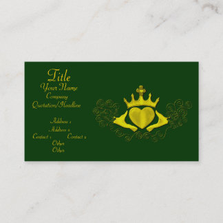 Tarjeta De Visita El Claddagh (Oro)