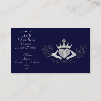 Tarjeta De Visita El Claddagh (Plata)