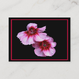 Tarjeta De Visita El clavel florece ATC