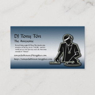 Tarjeta De Visita El club de Tony
