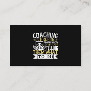 Tarjeta De Visita El Coaching ayuda a crecer a la gente
