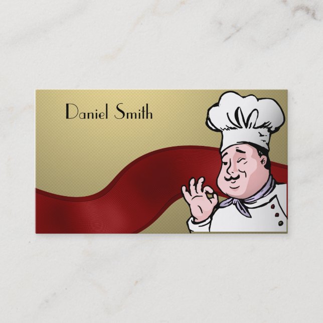 Tarjeta De Visita El cocinero aprueba (Anverso)