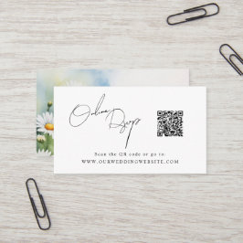 Tarjeta De Visita El código QR de RSVP en línea cambia el sitio web 