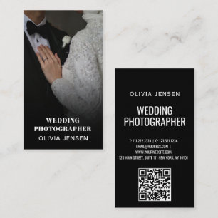 Tarjeta De Visita El collage de fotos de fotógrafos bodas modernos e