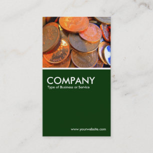 Tarjeta De Visita El color del dinero - verde oscuro