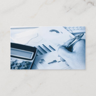 tarjeta de visita el considerar y de las finanzas