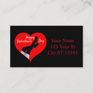 Tarjeta De Visita El corazón rojo muslo arranca San Valentín Thund