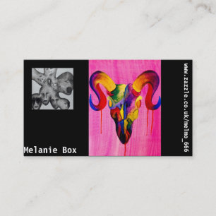 Tarjeta De Visita El cráneo y el fantasma del espolón diseñan las