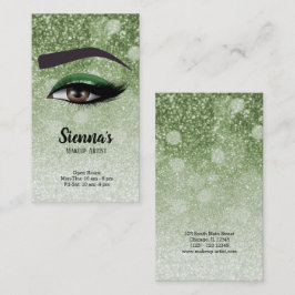 Tarjeta De Visita El cristal verde azota los ojos | artista de maqui