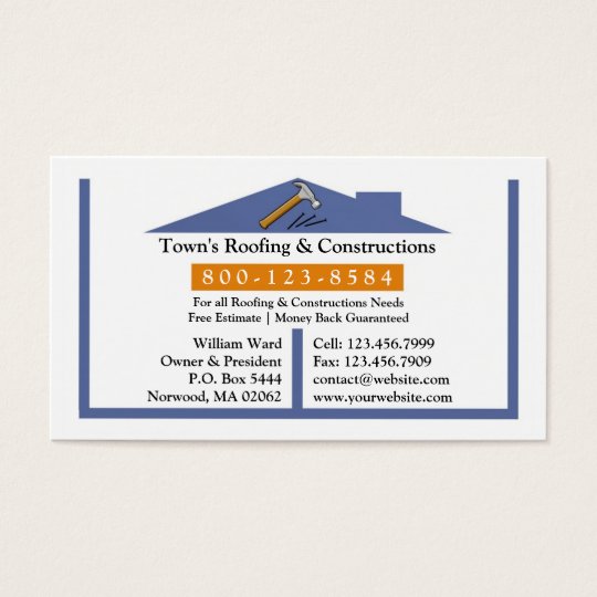 Tarjeta de visita el cubrir/de construcción