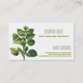 Tarjeta De Visita El cultivar un huerto y corte del seto