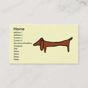 Tarjeta De Visita El Dachshund
