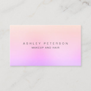 Tarjeta De Visita El degradado rosa pastel moderno