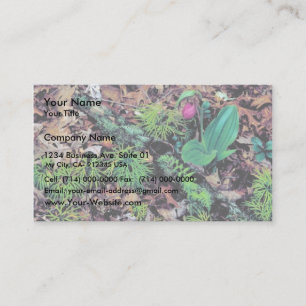 Tarjeta De Visita El deslizador de señora rosada