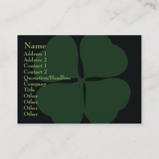 Tarjeta De Visita El día de St Patrick rechoncho