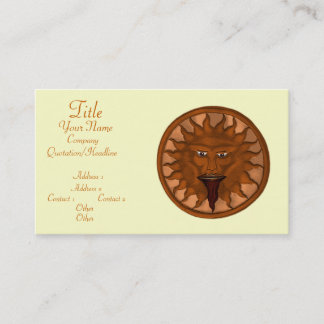 Tarjeta De Visita El Dios del Sol (Ra) (Bronce)
