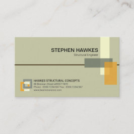 Tarjeta De Visita El dirigir estructural elegante de los pilares del