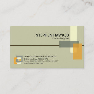 Tarjeta De Visita El dirigir estructural elegante de los pilares del