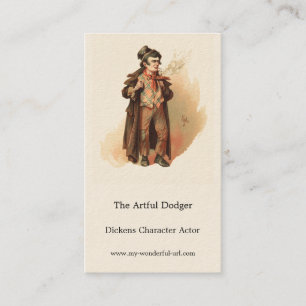 Tarjeta De Visita El divertido duelo de Kyd, Oliver Twist de Dickens