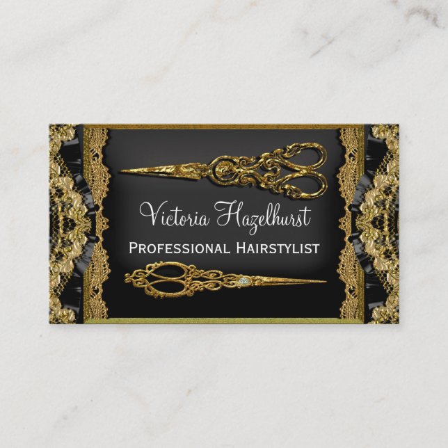 Tarjeta De Visita El doble escarpado de Hazelhurst Scissor al (Anverso)