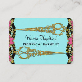 Tarjeta De Visita El doble Scissors el Barroco Hairstyist de París