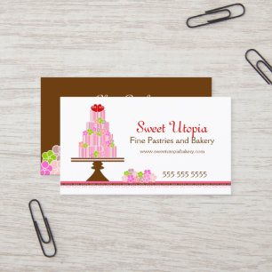 Tarjeta De Visita El dulce apelmaza la panadería