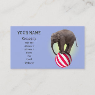 Tarjeta De Visita El elefante de equilibrio