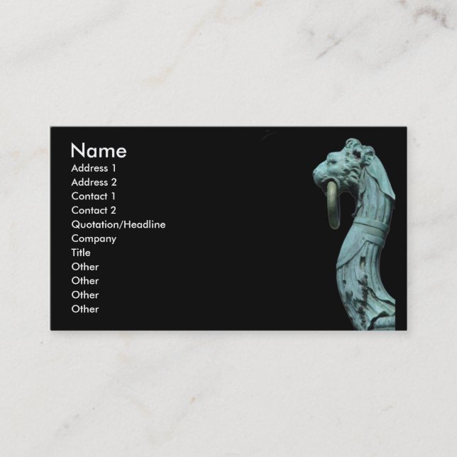 Tarjeta De Visita El encargado (Anverso)