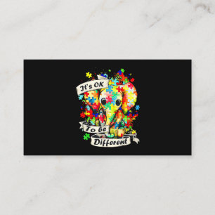 Tarjeta De Visita El enigma del elefante del autismo es aceptable pa