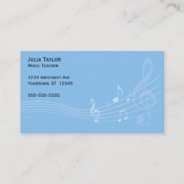 Tarjeta De Visita El equipo de música Wave Music Teacher