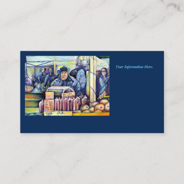 Tarjeta De Visita Él Escuchó, Lo Que Vi (Anverso)