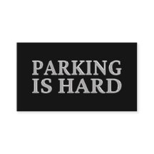 El estacionamiento es difícil - mal