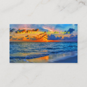 Tarjeta De Visita El exótico Sunset Beach Sea