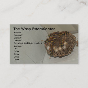 Tarjeta De Visita El Exterminator de la avispa