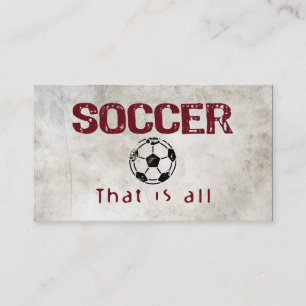 Tarjeta De Visita El fútbol, eso es todo