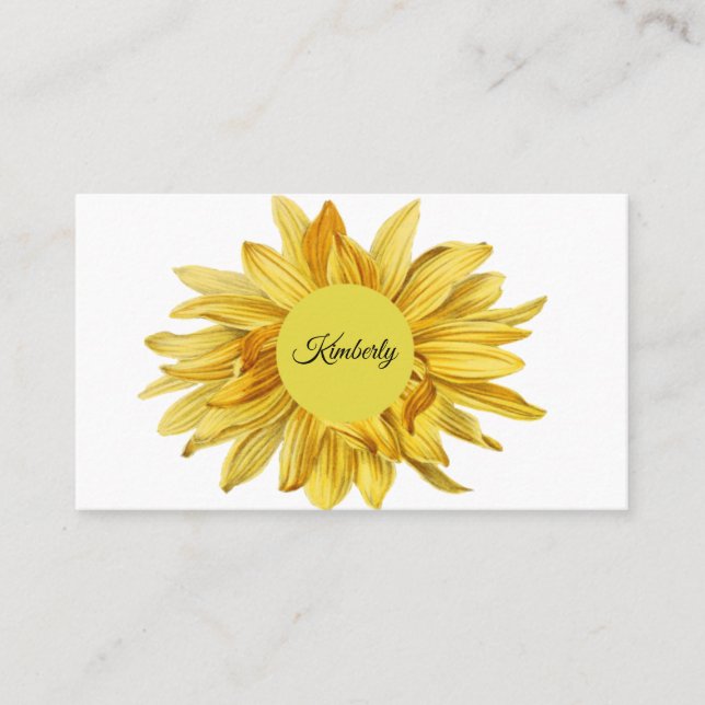 Tarjeta De Visita El girasol (Anverso)