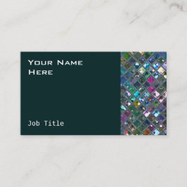 Tarjeta De Visita El Glitz teja el lado multicolor de 2 trullos