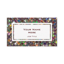 El Glitz teja rectángulo blanco multicolor