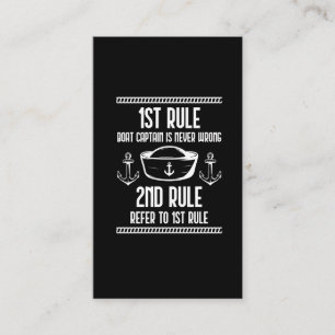 Tarjeta De Visita  El gracioso capitán del barco Humor Vela adicto 