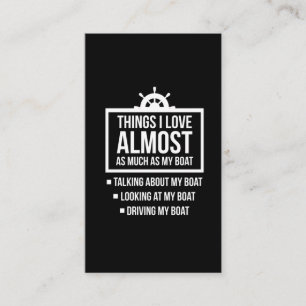 Tarjeta De Visita  El gracioso propietario del barco, el capitán de