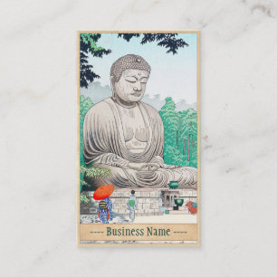 Tarjeta De Visita El gran Buda en Kamakura FUJISHIMA TAKEJI
