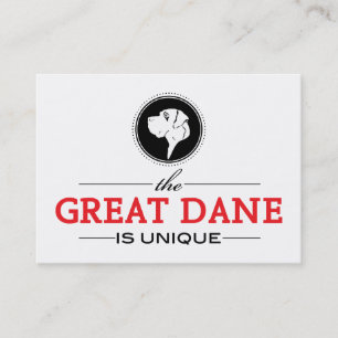 Tarjeta De Visita el Gran Danés es único