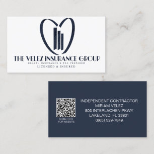 Tarjeta De Visita El Grupo de Seguros Velez