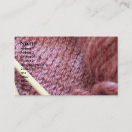 Tarjeta De Visita El hacer punto