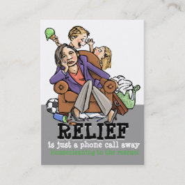 Tarjeta De Visita El Housecleaning. Limpieza de la casa. Promocional